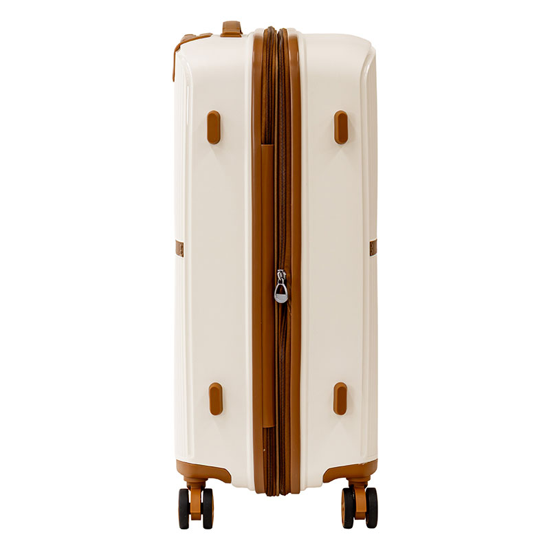 8輪 拡張キャリーケース 60cm アイボリー FAC24Y-60