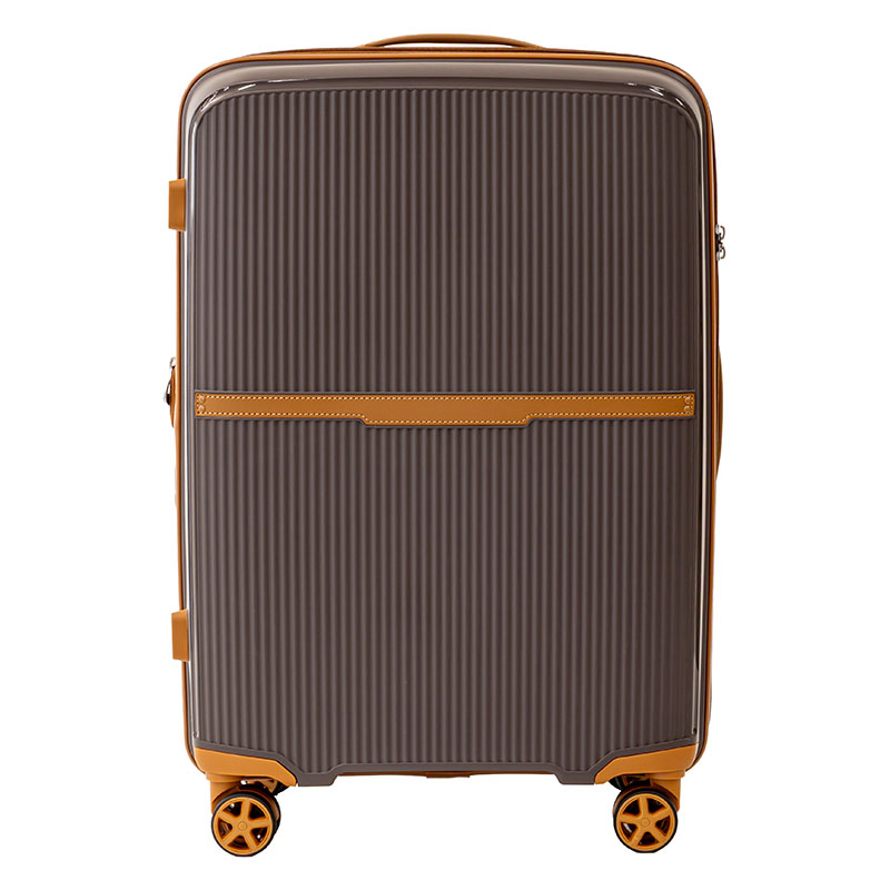 8輪 拡張キャリーケース 60cm チョコレート FAC24Y-60