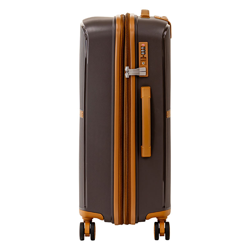 8輪 拡張キャリーケース 60cm チョコレート FAC24Y-60