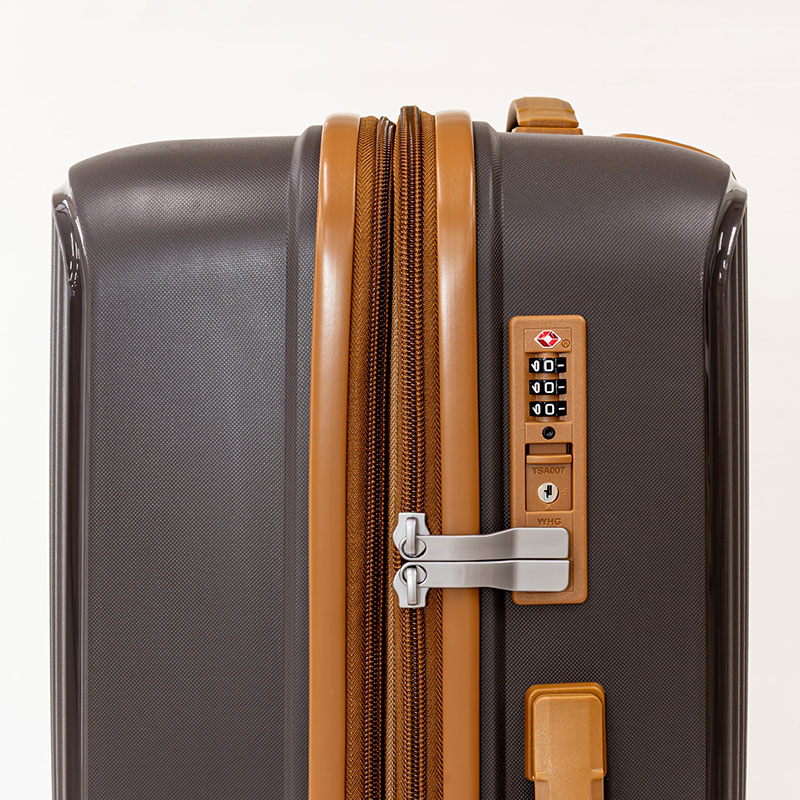 8輪 拡張キャリーケース 60cm チョコレート FAC24Y-60