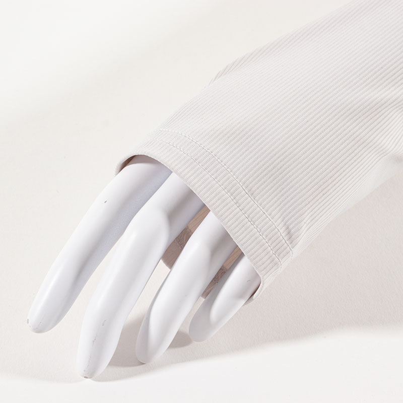 UV接触冷感アームカバー 54cm ライトグレー