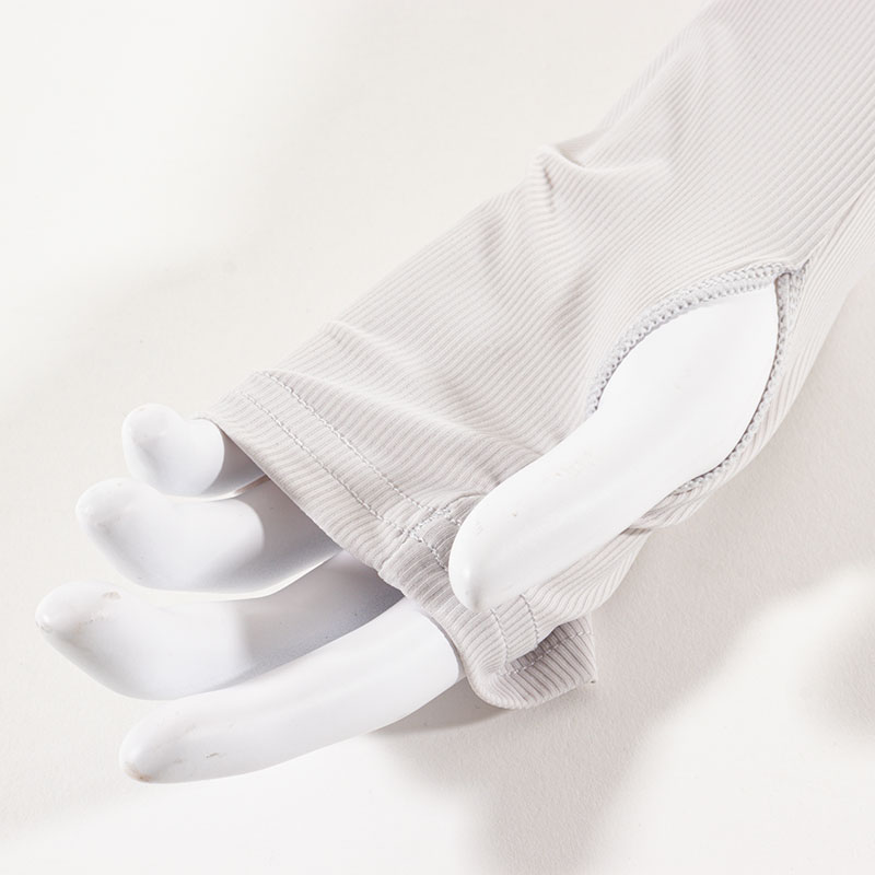 UV接触冷感アームカバー 54cm ライトグレー