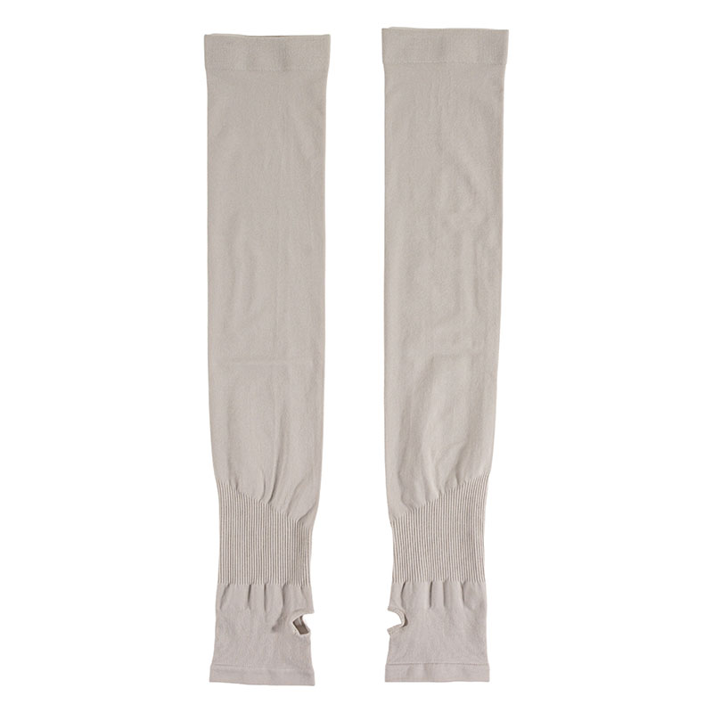 UV接触冷感アームカバー 54cm ライトグレー