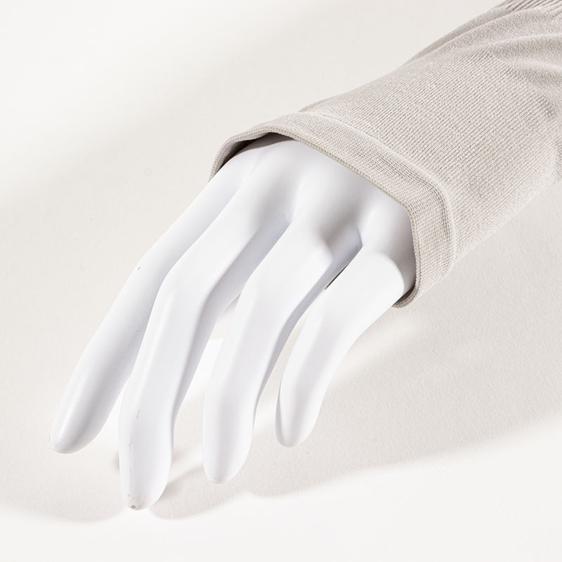 UV接触冷感アームカバー 54cm ライトグレー