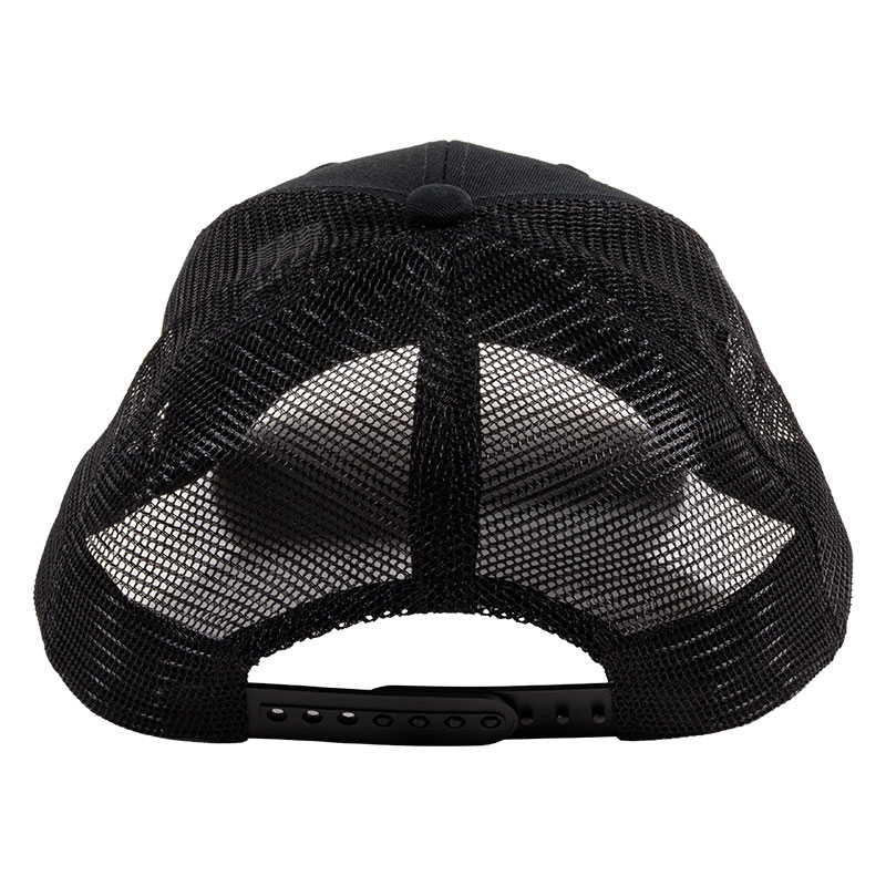 ハーフメッシュキャップ(ビッグサイズ) F ブラック