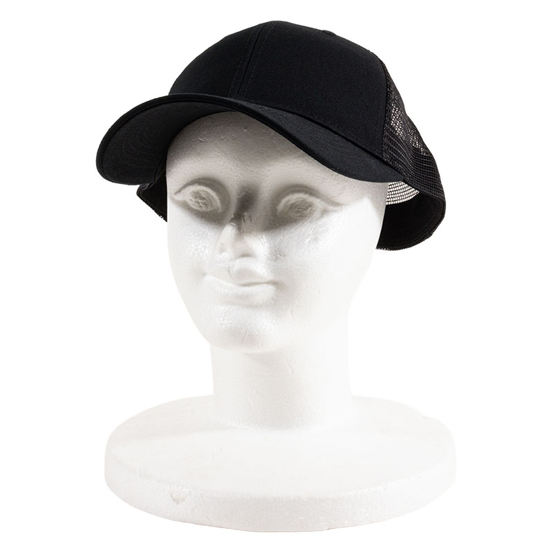 ハーフメッシュキャップ(ビッグサイズ) F ブラック