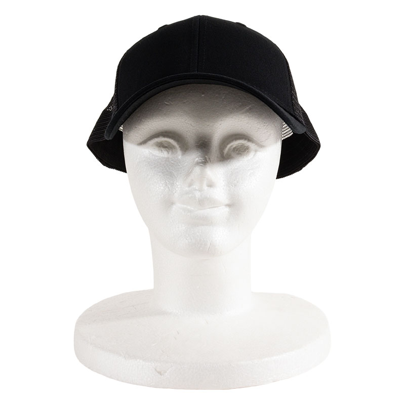 ハーフメッシュキャップ(ビッグサイズ) F ブラック