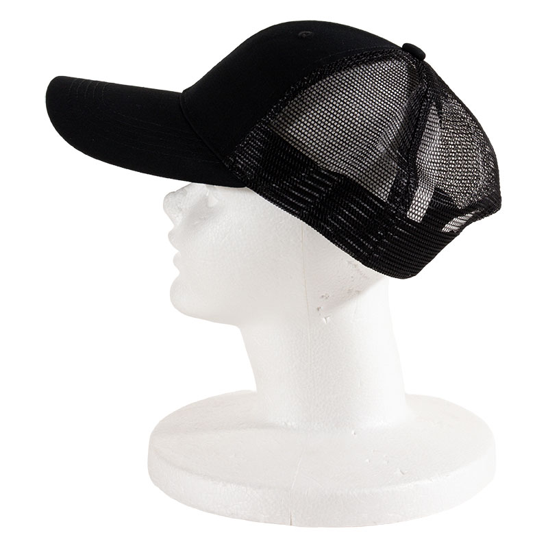 ハーフメッシュキャップ(ビッグサイズ) F ブラック