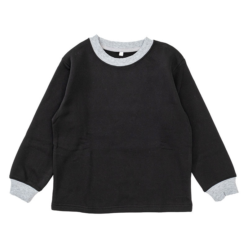 キッズ 裏起毛ルームセット ブラック