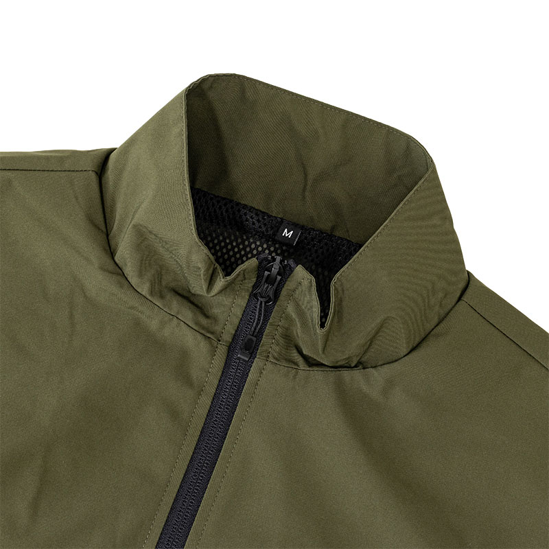 メンズ 防風撥水ジャケット カーキ