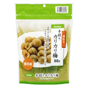 手割りカリカリ梅 種抜き 88g