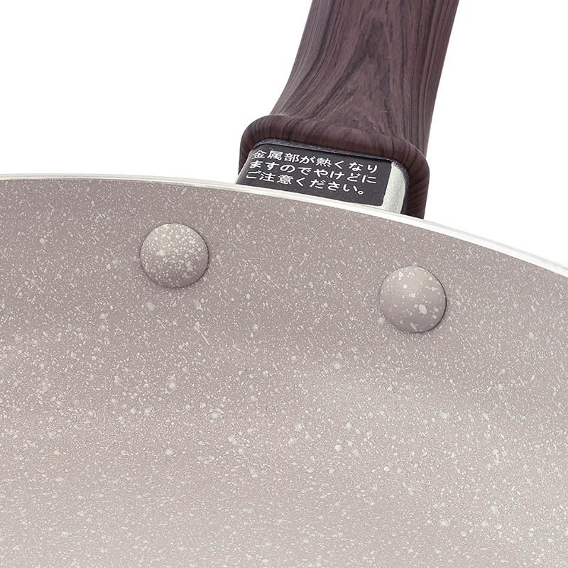 マーブルコートフライパン 20cm グレー ガス火・IH対応