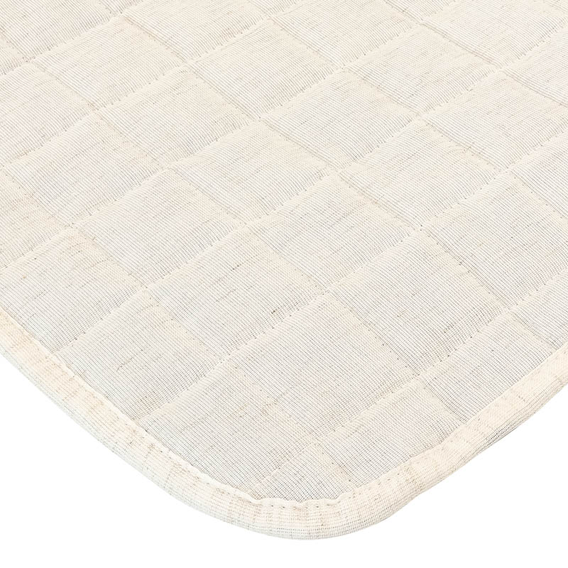 洗える麻入りラグ 約3帖 200×240cm ベージュ