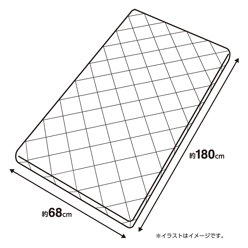 ひんやり 大判三層長座布団 68×180cm