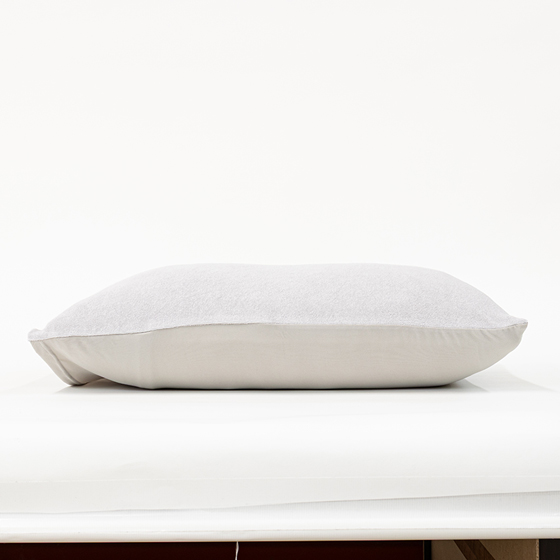 伸縮まくらカバー 綿パイル 大 40×60~50×70cm グレー