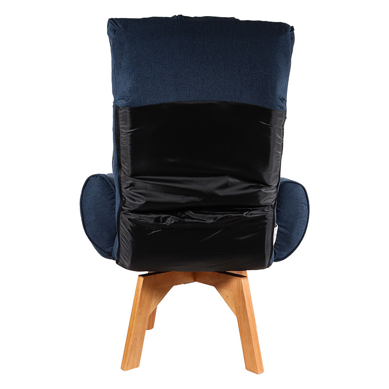 肘付き回転高座椅子 ネイビー