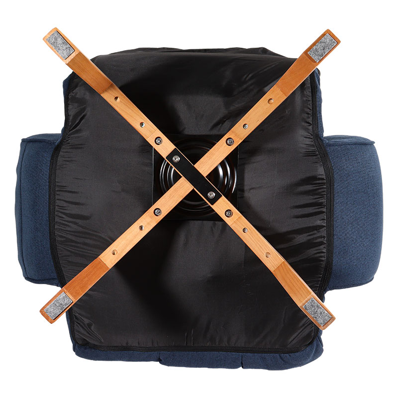 肘付き回転高座椅子 ネイビー