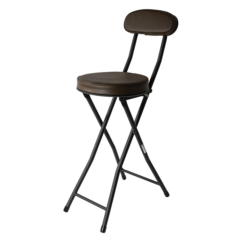 背付き おりたたみハイチェア W300×D490×H890