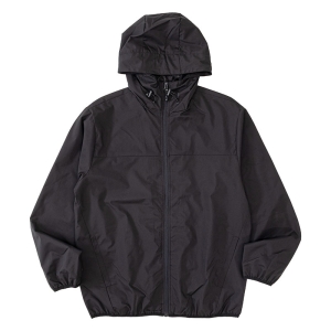 メンズ 防風撥水パーカー ブラック