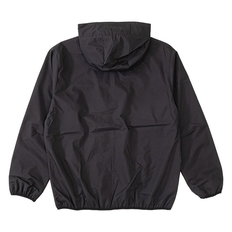 メンズ 防風撥水パーカー ブラック