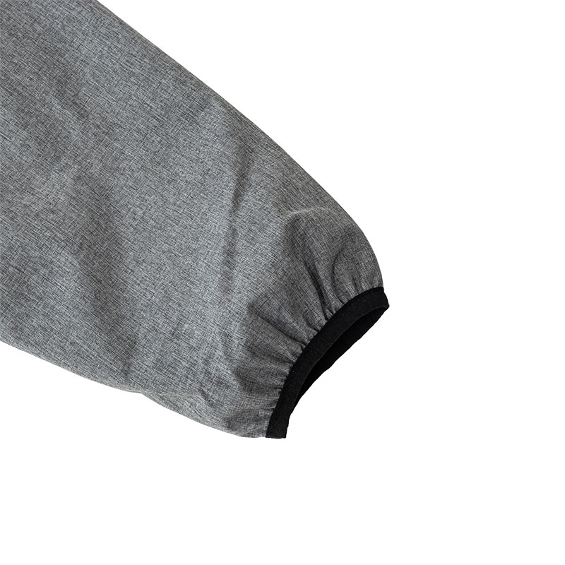 メンズ 防風撥水パーカー 杢チャコール