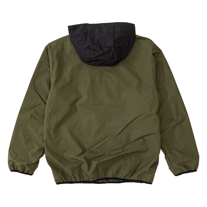 メンズ 防風撥水パーカー カーキ