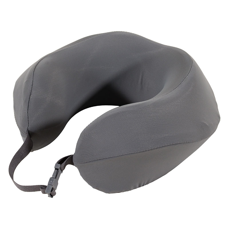 フィットするネックピロー グレー