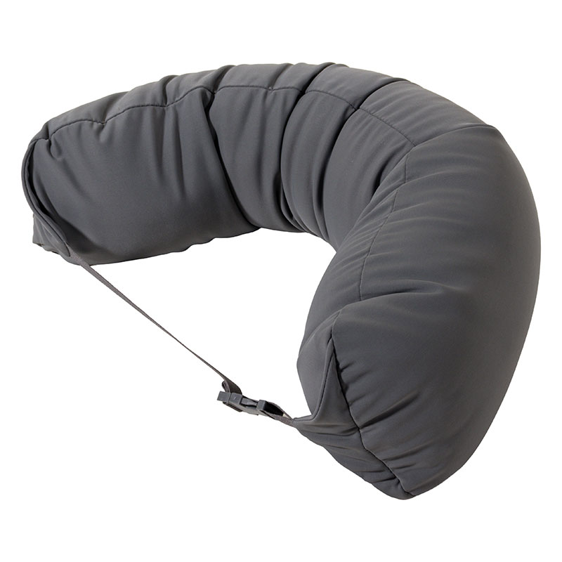 フィットするネックピロー グレー