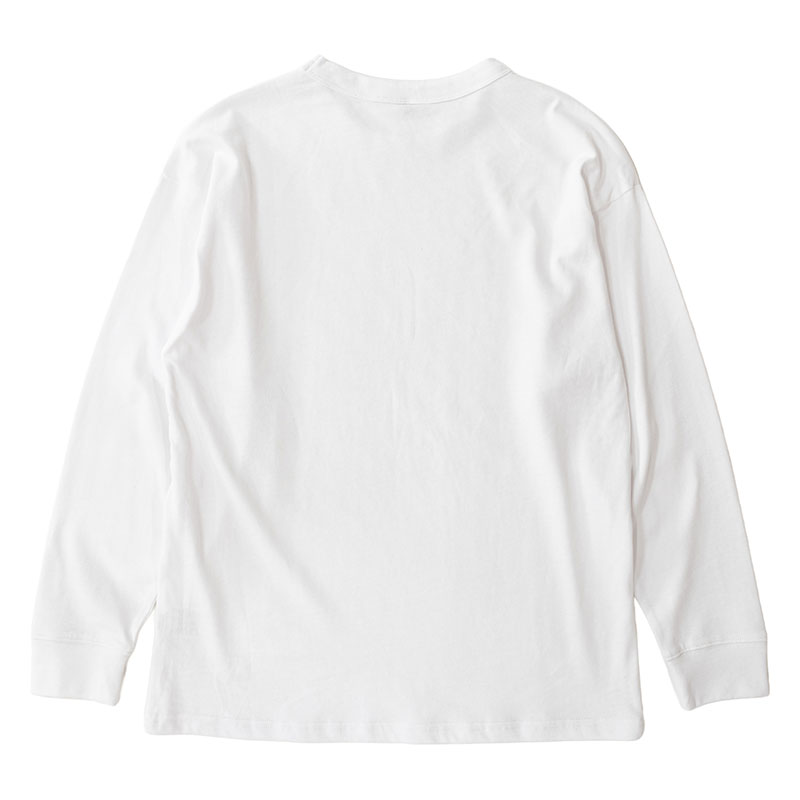 メンズ ヘビーウェイトTシャツ 長袖 ホワイト