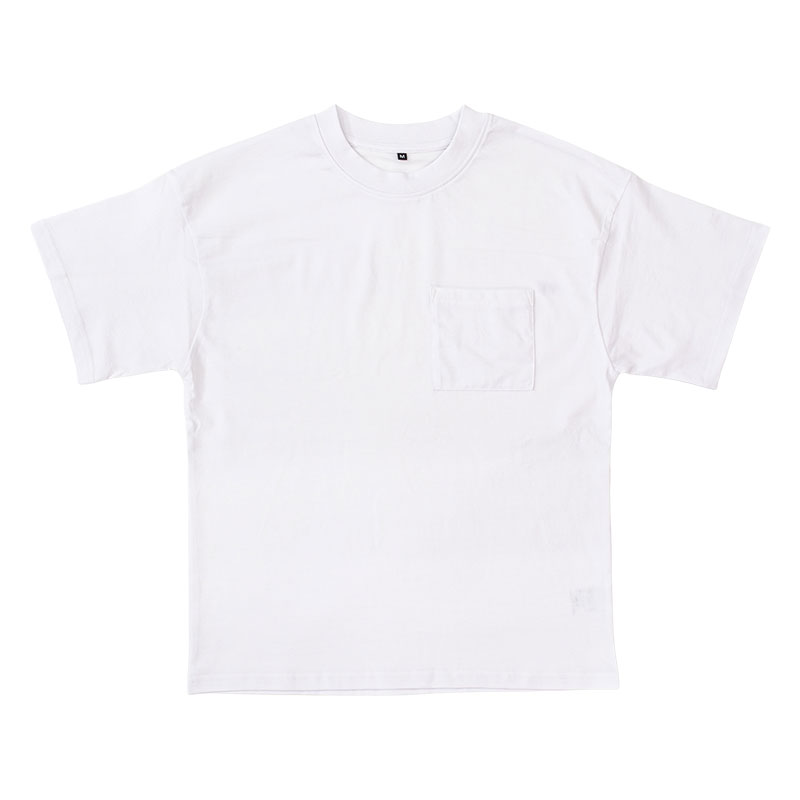 メンズ ポケット付きTシャツ 半袖 ホワイト