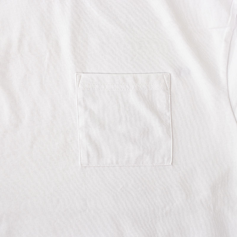メンズ ポケット付きTシャツ 半袖 ホワイト