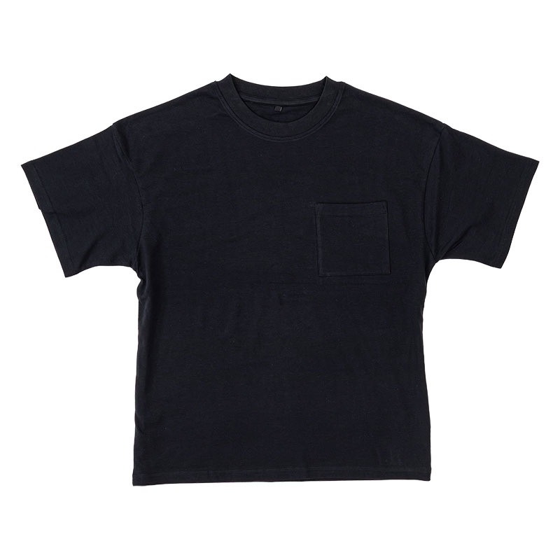 メンズ ポケット付きTシャツ 半袖 ブラック