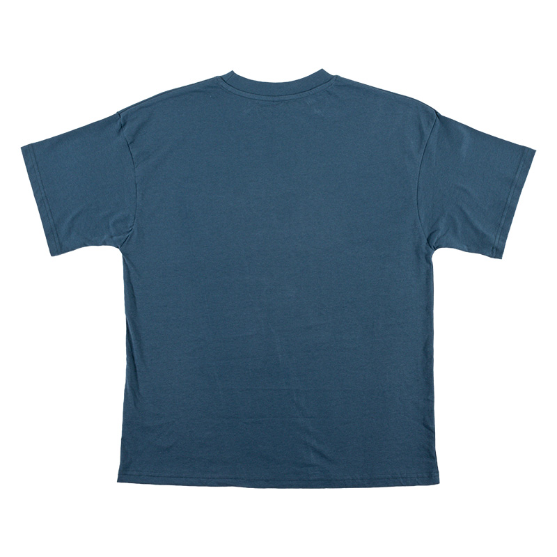 メンズ ポケット付きTシャツ 半袖 杢ブルー