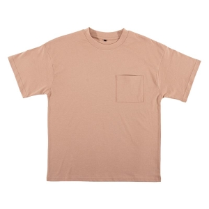 メンズ ポケット付きTシャツ 半袖 ピンク