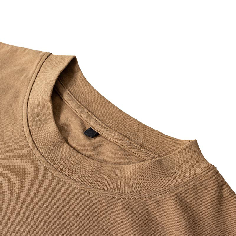 メンズ ポケット付きTシャツ 半袖 キャメル