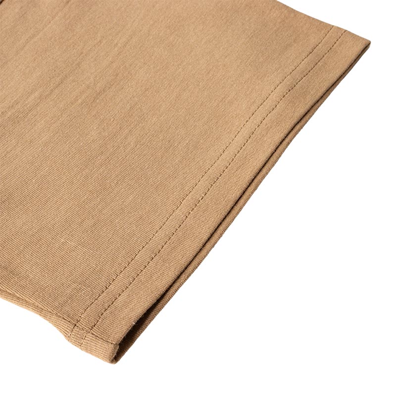 メンズ ポケット付きTシャツ 半袖 キャメル