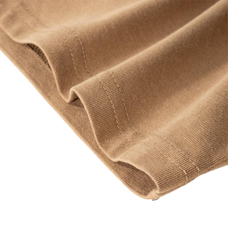 メンズ ポケット付きTシャツ 半袖 キャメル