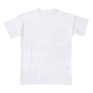 レディース ポケット付きTシャツ 半袖 ホワイト