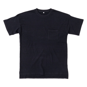 レディース ポケット付きTシャツ 半袖 ブラック