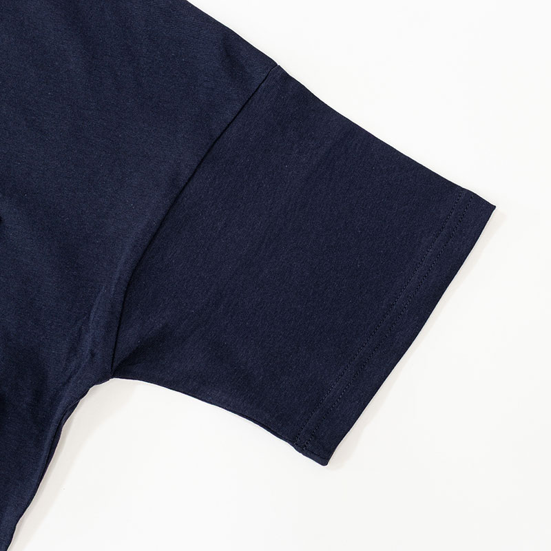 レディース ポケット付きTシャツ 半袖 ネイビー