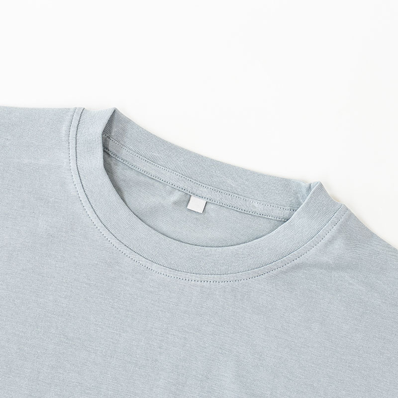 レディース ポケット付きTシャツ 半袖 サックス