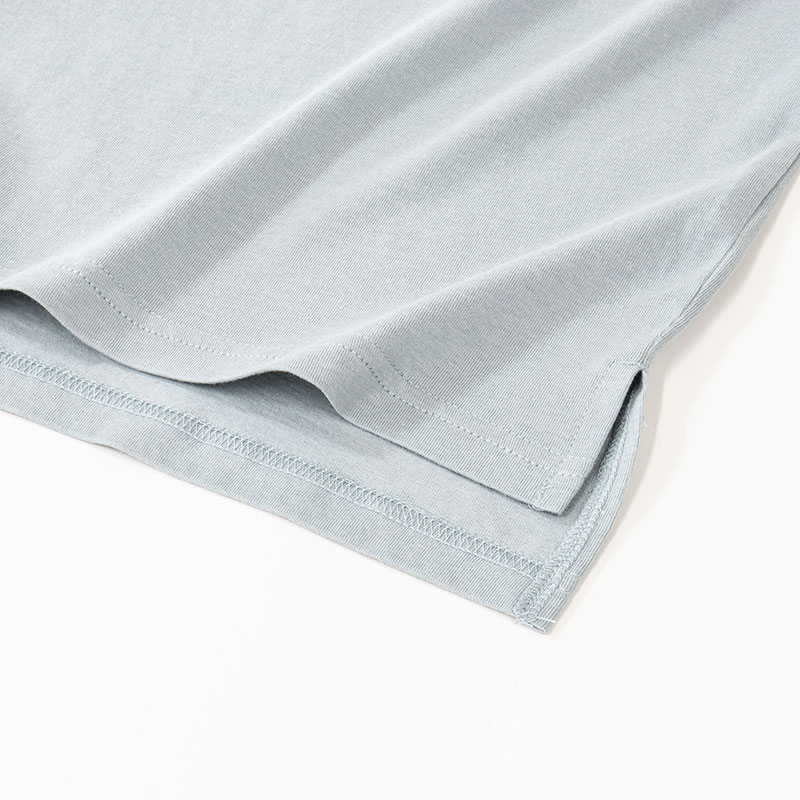 レディース ポケット付きTシャツ 半袖 サックス