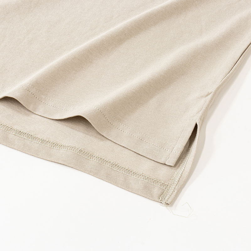 レディース ポケット付きTシャツ 半袖 グレージュ