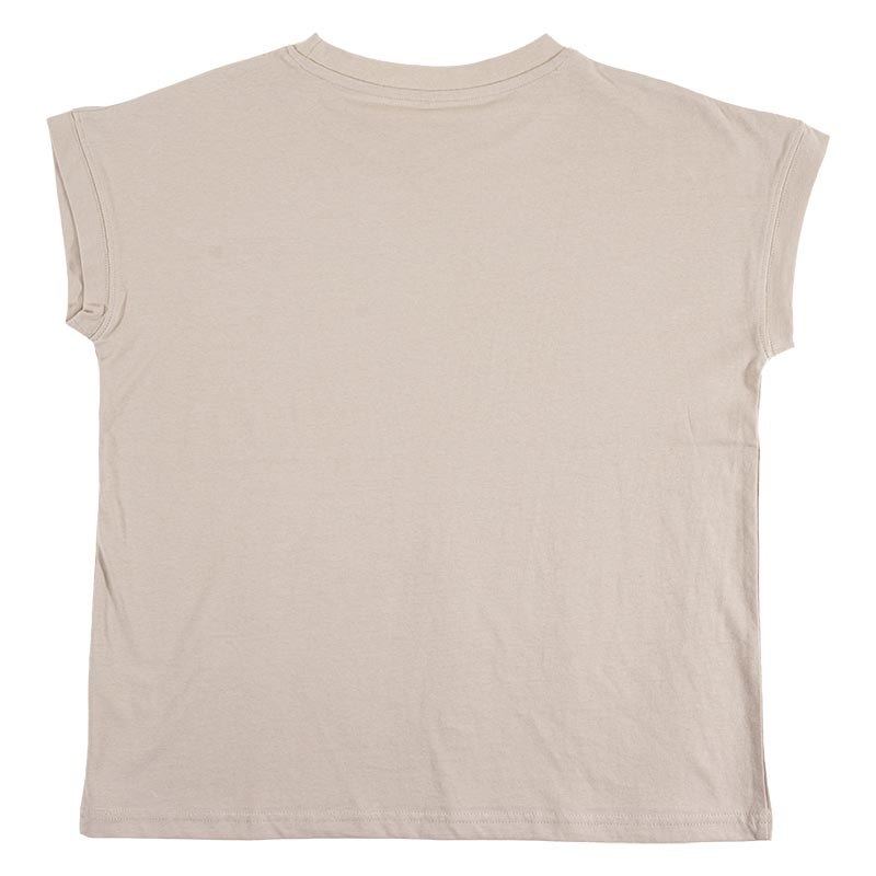 レディース フレンチスリーブTシャツ グレージュ