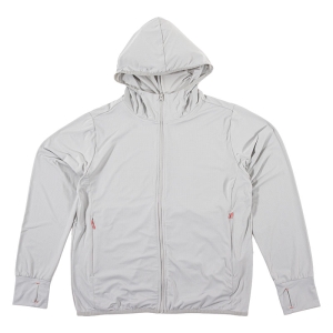 【お取り寄せ商品】レディース 冷感UVパーカー ライトグレー