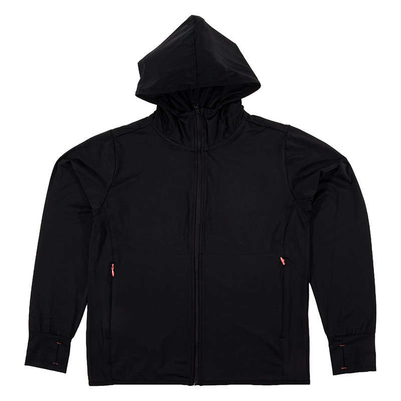 【お取り寄せ商品】レディース 冷感UVパーカー ブラック