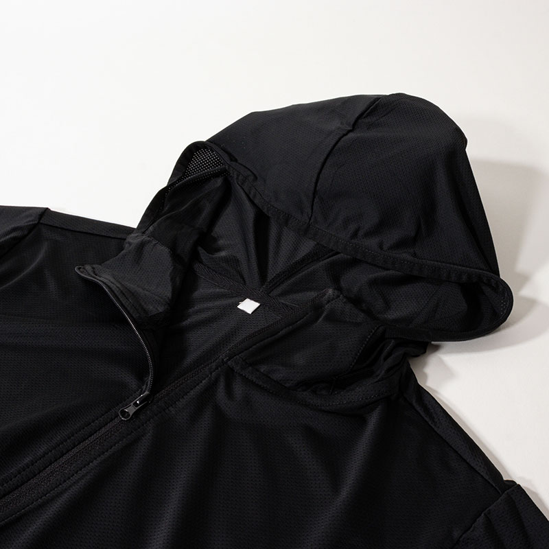 【お取り寄せ商品】レディース 冷感UVパーカー ブラック