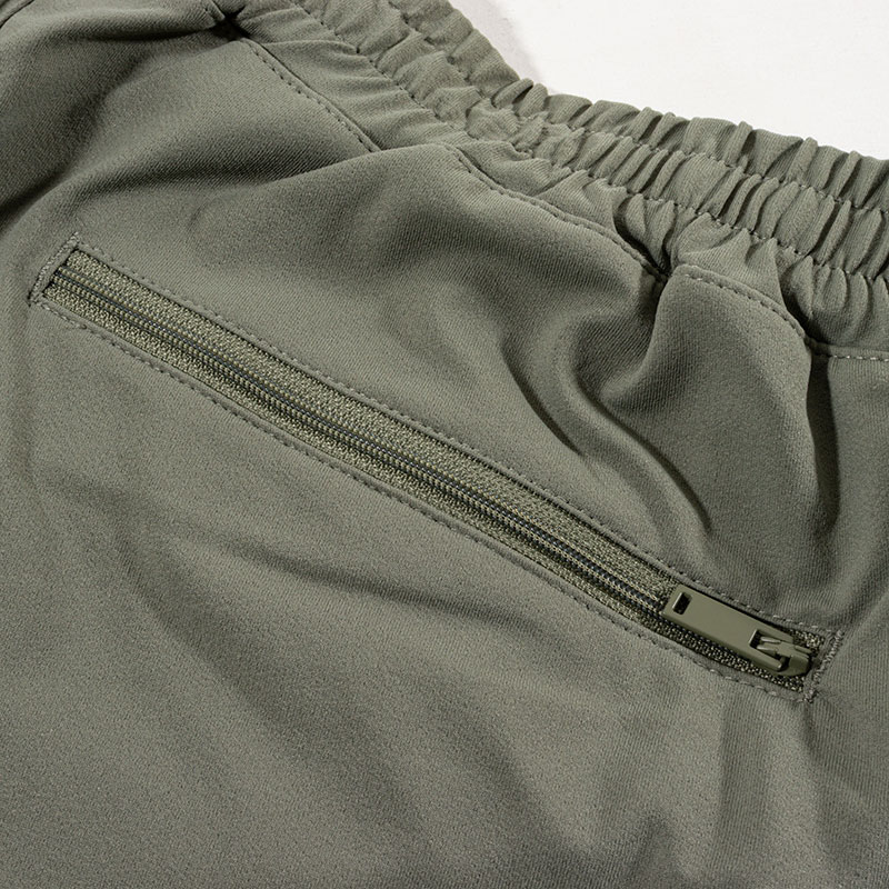 メンズ 多機能 ハーフパンツ カーキ