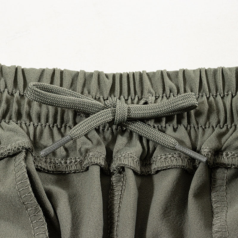 メンズ 多機能 ハーフパンツ カーキ