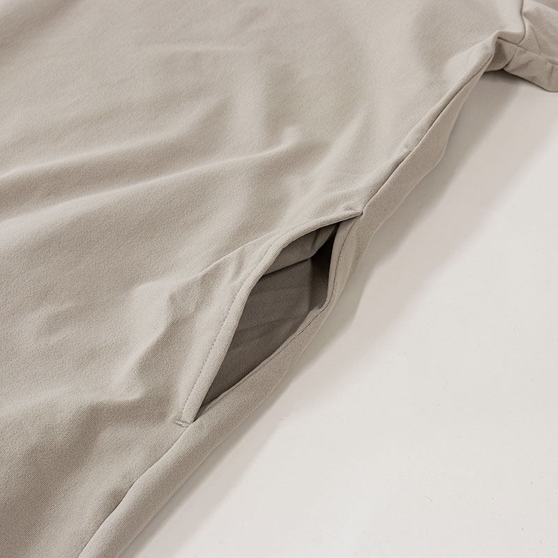 レディース 多機能 ワンピース グレージュ